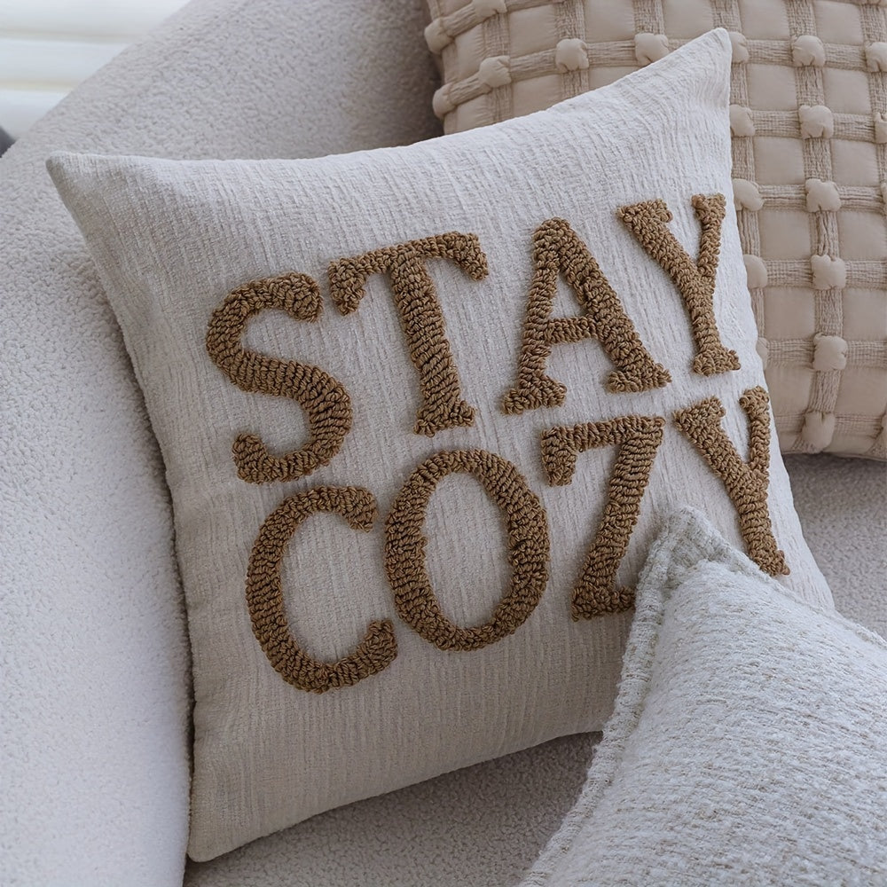 Kussenhoes "Stay cozy" Lumié