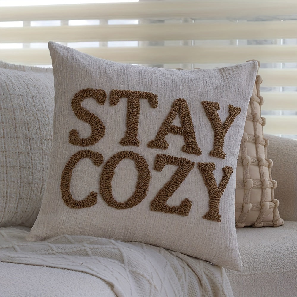 Kussenhoes "Stay cozy" Lumié