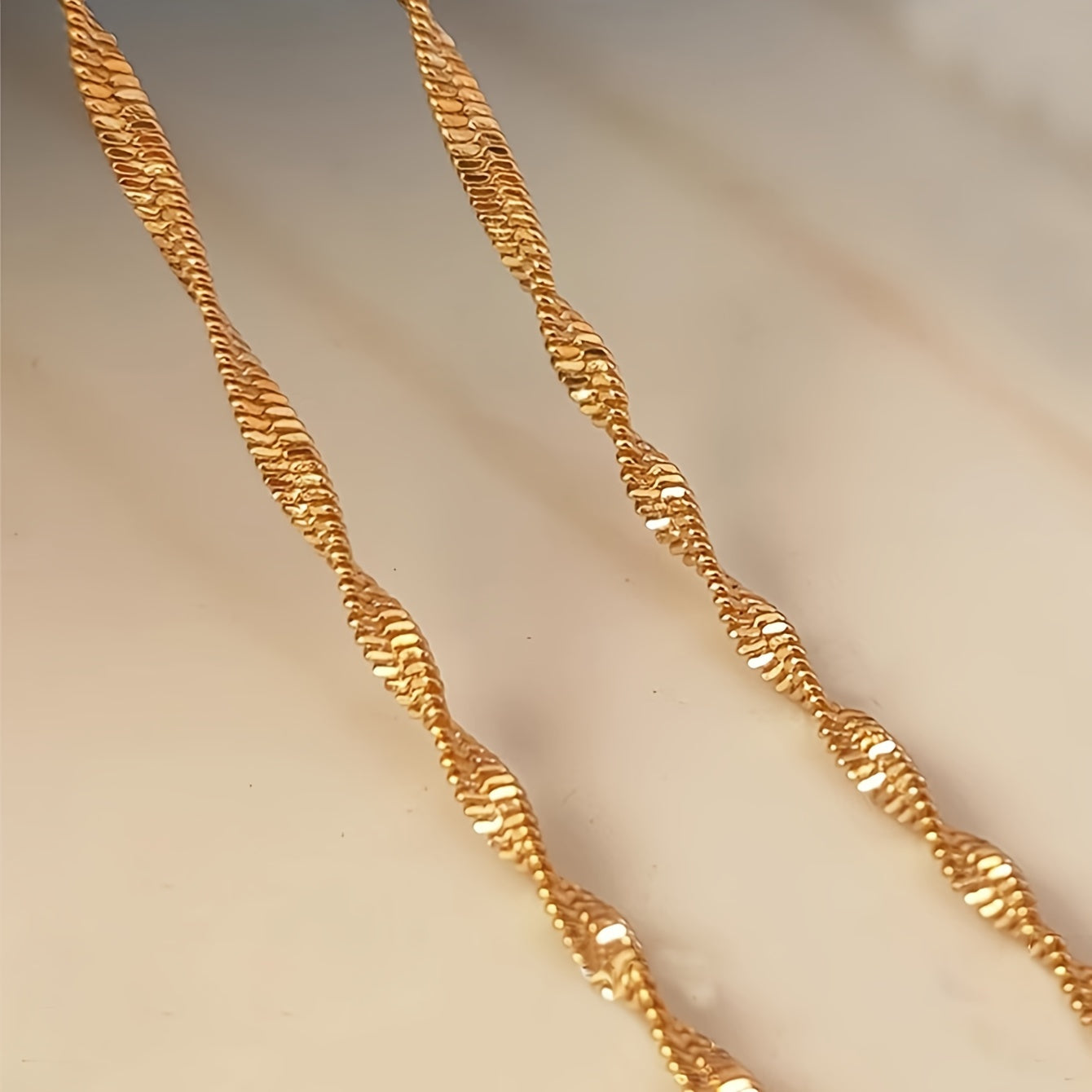 Elegante 18K Goud-Geplateerde Roestvrijstalen Golfketting Armband - Veelzijdig & Chique voor Dagelijks Gebruik of Vakantie Lumié