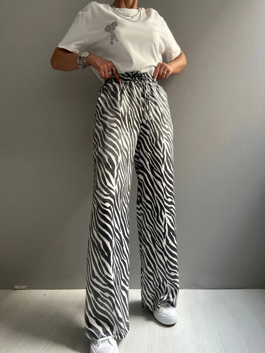 Wide leg zebraprint Lumié