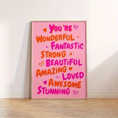 Poster " You're wonderful" Lumié